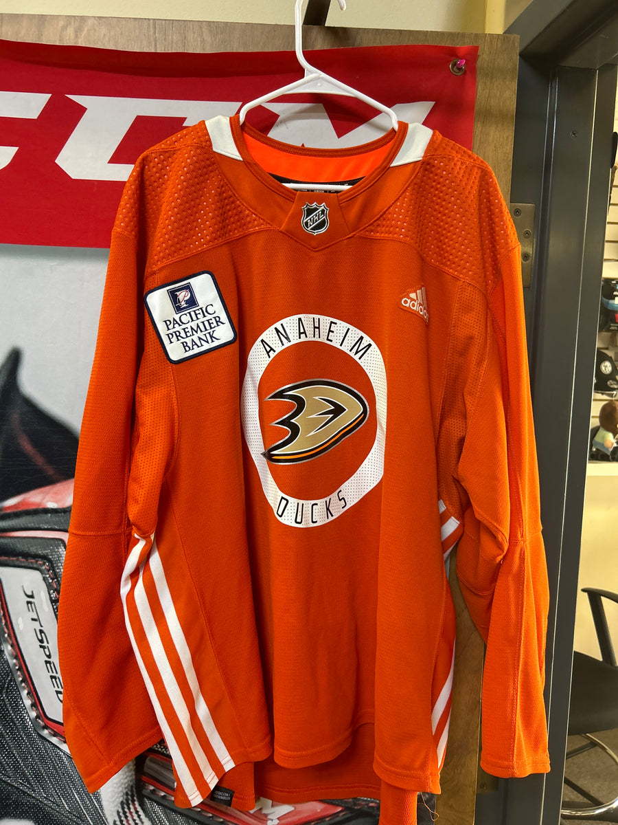 Anaheim Ducks Orange Adidas Practice Jersey 58