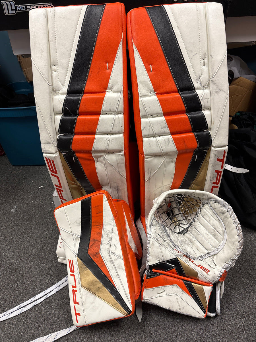 Gibson Goalie Pad and Glove Full Set - Ducks - 36+2 - True Catalyst PX ...