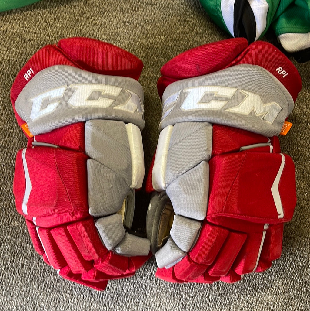 Detroit Red Wings Pro Stock CCM Hockey Gloves