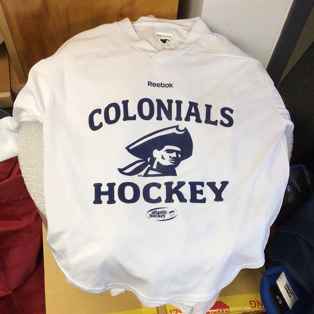 Reebok RMU Colonials White Practice Jersey - Youth Small – Never