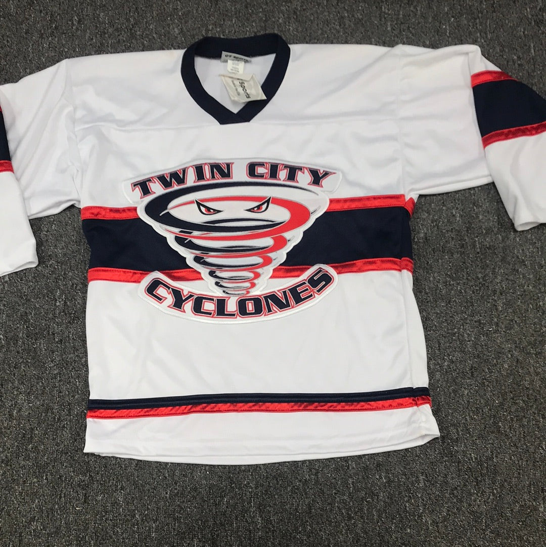 cyclones gear New Cyclones White Hockey Jerseys Youth Medium Pro Stock