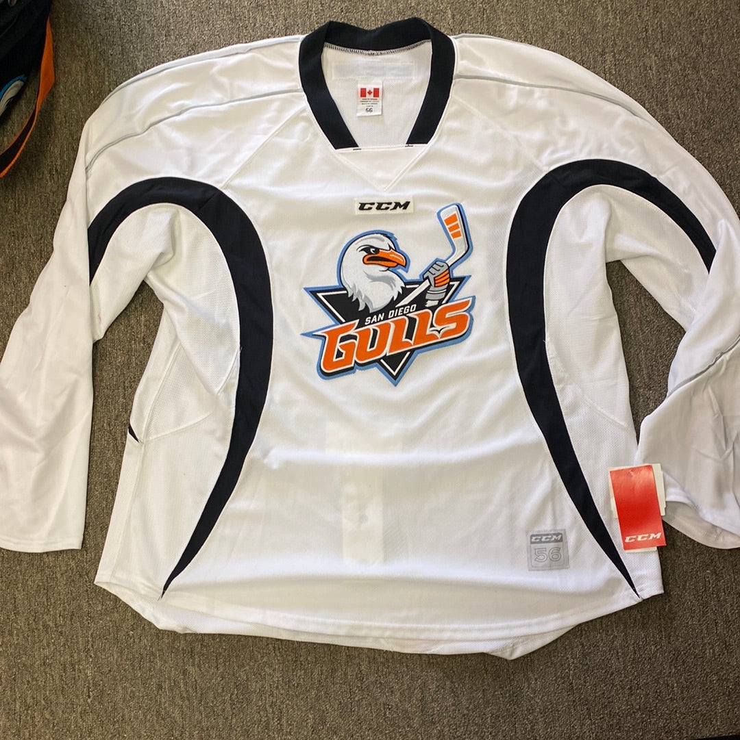 New San Diego Gulls White Practice Jersey